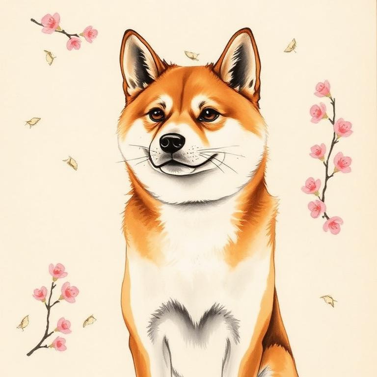 Anon, shiba inu portrait
